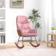 vidaXL Fotel bujany, różowy, tapicerowany aksamitem 1