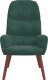 vidaXL Fotel, ciemnozielony, obity aksamitem 3