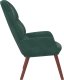 vidaXL Fotel, ciemnozielony, obity aksamitem 4