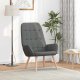 vidaXL Fotel wypoczynkowy, ciemnoszary, obity tkaniną 1