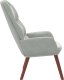 vidaXL Fotel, jasnoszary, obity aksamitem 5