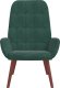 vidaXL Fotel, ciemnozielony, obity aksamitem 3