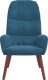 vidaXL Fotel, niebieski, obity aksamitem 3