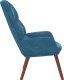 vidaXL Fotel, niebieski, obity aksamitem 4