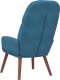 vidaXL Fotel, niebieski, obity aksamitem 5