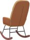 vidaXL Fotel bujany, brązowy, tapicerowany aksamitem 5