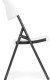 Komplet 2 krzeseł składanych zestaw cateringowy metal HDPE białe ModernHome 4