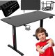 Biurko gamingowe SHADOW GAMER elektryczne 1.0 czarne 120 cm 1