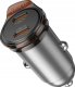 HOCO ładowarka samochodowa 2 x Typ C PD QC3.0 45W NZ16B szara 5