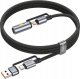 HOCO kabel All-in-one USB A / Typ C do Typ C / Zapalniczka samochodowa 3A 60W U138 1,2 m czarny 1