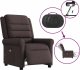 vidaXL Rozkładany fotel masujący, elektryczny, ciemny brąz, tkanina 9