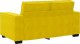 vidaXL Sofa 2-osobowa, żółta, 120 cm, tapicerowana aksamitem 6