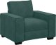 vidaXL Sofa Fotel Ciemnozielony 59 cm Aksamit 2