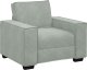 vidaXL Sofa Fotel Jasnoszary 59 cm Aksamit 2