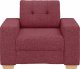 vidaXL Fotel, winna czerwień, 59 cm, obity tkaniną 4