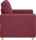 vidaXL Fotel, winna czerwień, 59 cm, obity tkaniną 5