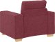 vidaXL Fotel, winna czerwień, 59 cm, obity tkaniną 6