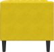 vidaXL Fotel Chesterfield, żółty, tapicerowany aksamitem 5