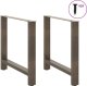 vidaXL Nogi do stolika kawowego 2 szt. 70x(72-73) cm 1