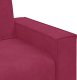 vidaXL Sofa 2-osobowa, winna czerwień, 120 cm, tapicerowana aksamitem 7