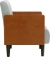vidaXL Sofa Fotel z Podłokietnikami Jasnoszary 55 cm Aksamit 3