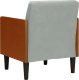 vidaXL Sofa Fotel z Podłokietnikami Jasnoszary 55 cm Aksamit 4