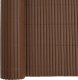 vidaXL Ogrodzenie Ogrodowe Dwustronne Brązowe 1,8x5 m PVC 8