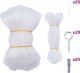 vidaXL Siatka dla kota przezroczysta 3x2 m Nylon 1