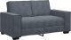vidaXL Sofa 2-osobowa, ciemnoszary, 120 cm, tapicerowana aksamitem 2