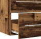 vidaXL Szafka pod umywalkę łazienkową, stare drewno, 80x38,5x48 cm 9