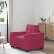 vidaXL Sofa Fotel Wino Czerwone 59 cm Aksamit 1