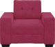 vidaXL Sofa Fotel Wino Czerwone 59 cm Aksamit 4