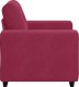 vidaXL Sofa Fotel Wino Czerwone 59 cm Aksamit 5