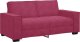 vidaXL vidaXL Sofa 2-osobowa, winna czerwień, 140 cm, tapicerowana aksamitem 2