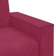 vidaXL vidaXL Sofa 2-osobowa, winna czerwień, 140 cm, tapicerowana aksamitem 7