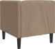 vidaXL Fotel Chesterfield, cappuccino, tapicerowany sztuczną skórą 6