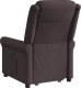 vidaXL Podnoszony fotel masujący, rozkładany, ciemnobrązowy, tkanina 7