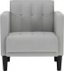 vidaXL Sofa Fotel z Podłokietnikami Cloud Grey 53 cm Tkanina 3