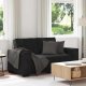 vidaXL Sofa 2-osobowa, czarna, 120 cm, tapicerowana aksamitem 1