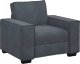 vidaXL Sofa Fotel Ciemnoszary 59 cm Aksamit 2