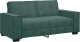 vidaXL Sofa 2-osobowa, ciemnozielona, 140 cm, tapicerowana aksamitem 2