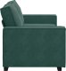vidaXL Sofa 2-osobowa, ciemnozielona, 140 cm, tapicerowana aksamitem 5