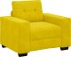 vidaXL Sofa Fotel Żółty 59 cm Aksamit 2