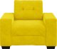 vidaXL Sofa Fotel Żółty 59 cm Aksamit 4