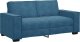 vidaXL Sofa 2-osobowa, niebieski, 140 cm, tapicerowana aksamitem 2