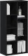 vidaXL Regał biblioteczny, czarny dąb, 50x25x104 cm 4