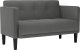 vidaXL Sofa dwuosobowa Ciemnoszara 111 cm Tkanina 2