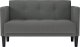 vidaXL Sofa dwuosobowa Ciemnoszara 111 cm Tkanina 3