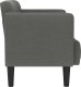 vidaXL Sofa dwuosobowa Ciemnoszara 111 cm Tkanina 4