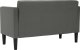 vidaXL Sofa dwuosobowa Ciemnoszara 111 cm Tkanina 5